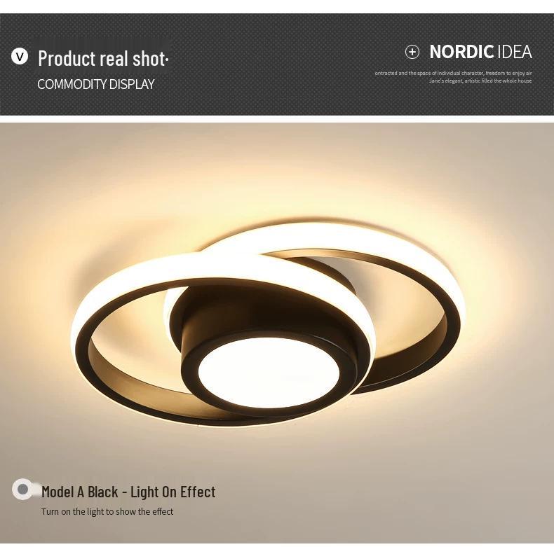 Скандинавский светодиодный потолочный светильник для холла, гардеробной, лестницы, балкона и коридора