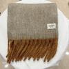 Women's Double-Sided Cashmere-Feel Winter Scarf: High-End, Warm, Tassel Shawl in Versatile Korean Style