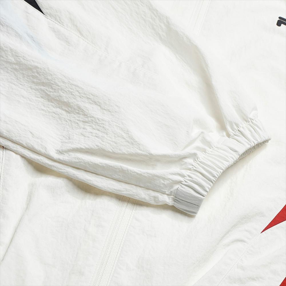 Fila Оригинальная простая модная индивидуальность тренд классическая ретро спортивная повседневная универсальная свободная с капюшоном тканая куртка женские куртки F11W629706FWT