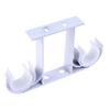 Aluminum Alloy Double Curtain Rod Bracket Holder Ceiling Mounted