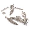 100pcs Mixed Leaves Tibetan Silver Charms Pendants Beads DIY Jewelry Findings