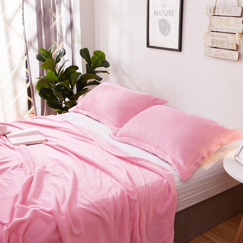 Микроплюшевое фланелевое одеяло, супермягкий теплый однотонный коврик, постельное белье для дивана