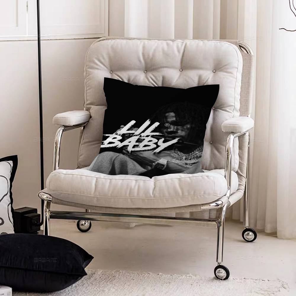 Lil Baby Rapper Decorative Room Aesthetics Pillow Case Home Decor Bedroom Sofa Bed Couch Pillow Cover 45x45