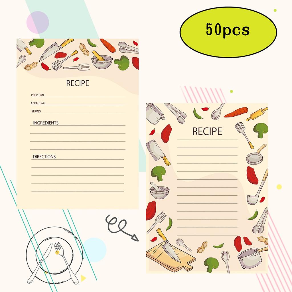 Карточка рецептов для кухни. Идеальный помощник для отслеживания ингредиентов и кулинарного вдохновения.