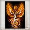 Flaming Diy 5d Painting Diamond Phenix Cross Stitch Set Full Diamond Embroidery Mosaic Art Picture Of Rhinestones Decor Gift