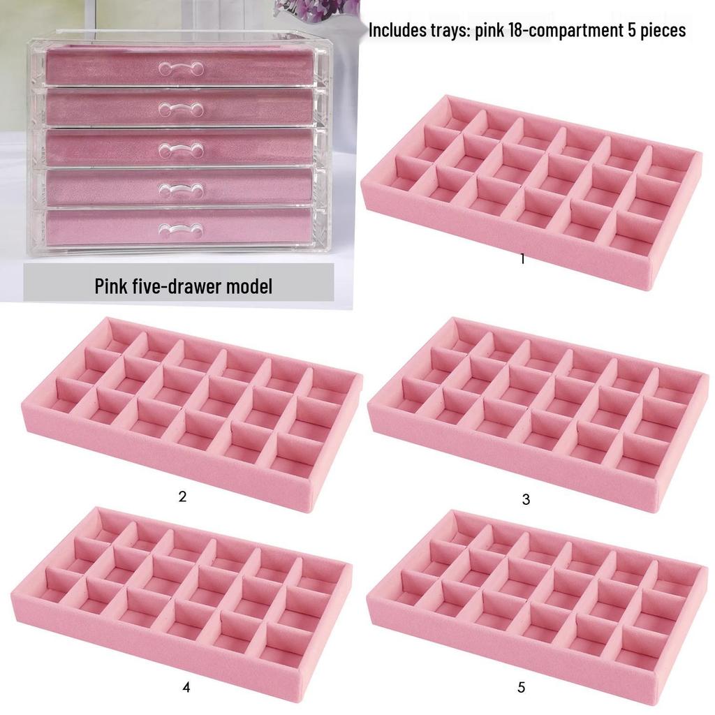 Многоярусная шкатулка для украшений для серег и мелких предметов - Домашнее хранение и организация