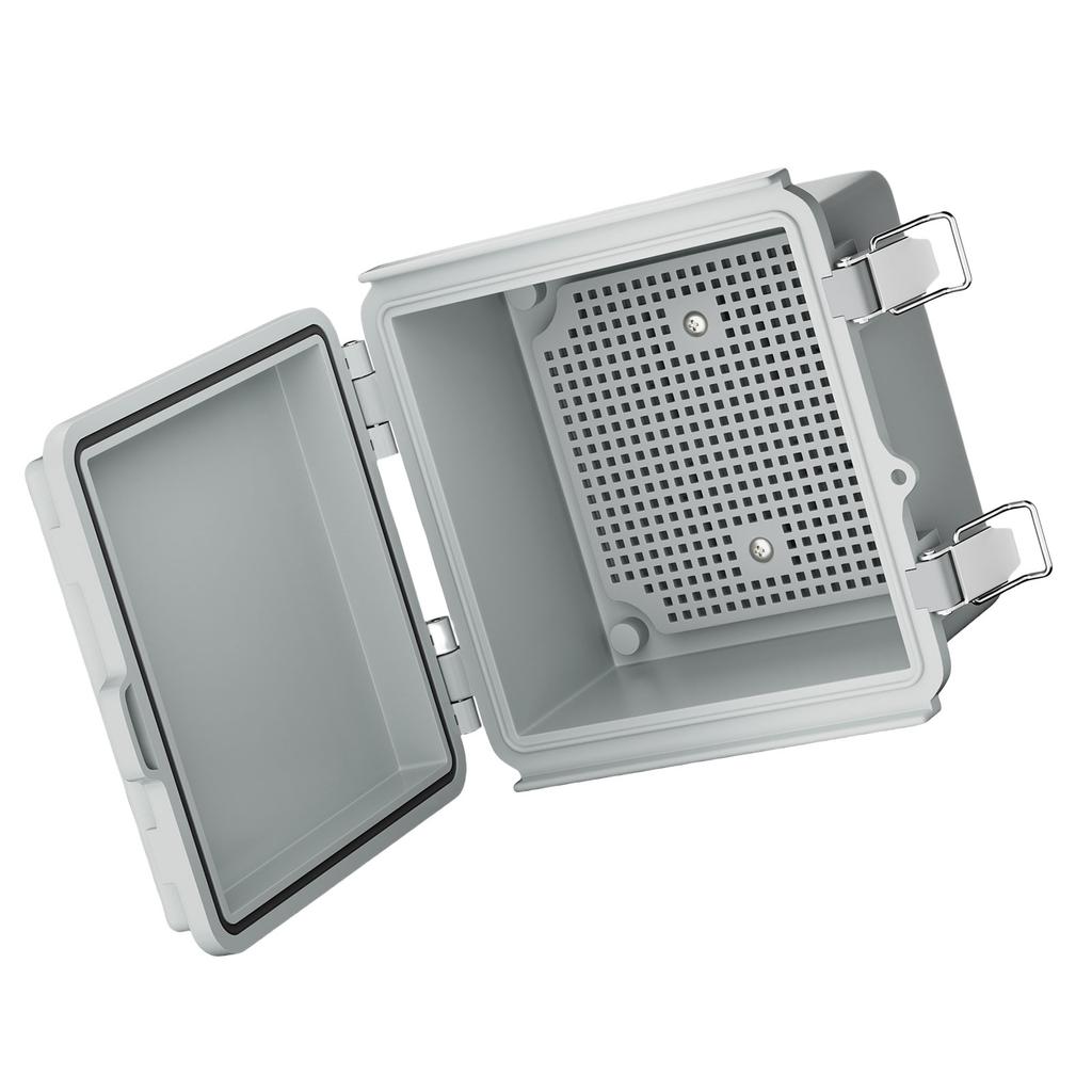 Пылезащитный уличный электрический ящик, корпус на петлях для электронных приборов, водонепроницаемая распределительная коробка с монтажной платой, прочный