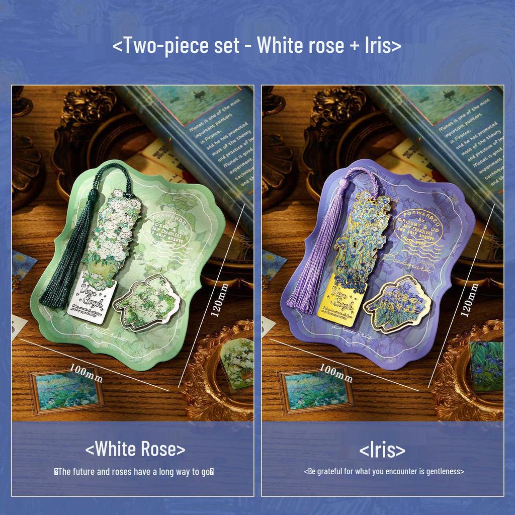 Винтажная металлическая закладка Ван Гог: Креативный подарок на День знаний или День рождения для учеников и девочек