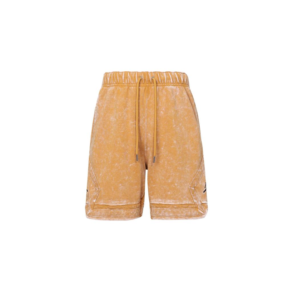 Jordan FW22 Logo Print Drawstring Distressed Straight Shorts Men Bottoms Orange DR3093-712