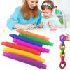 4PCS Extendable Color Telescopic Tube Decompression Toys for Adults Kids Mini  Tubes Sensory Toys