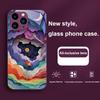 Цветные Ночные Цветы Фиолетовый Для Iphone 16 Plus 15 14 13 12 Mini 11 Pro Max X XS XR 7 8 Plus 2022 Закаленное Стекло Чехол для Телефона