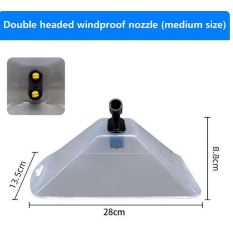 Садовый ветрозащитный распылитель Мощный дождеватель Чехол Прозрачное веерное распыляющее сопло для сельскохозяйственных ирригационных принадлежностей