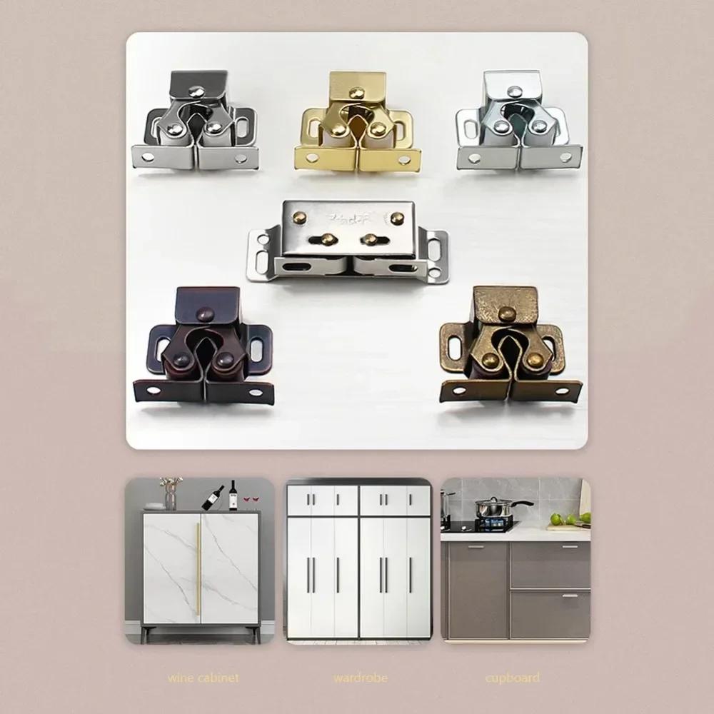 2 шт. Дверной доводчик, стопор, демпфер, буфер, магнит, защелки для шкафа с винтами для фурнитуры для шкафа, мебельная фурнитура