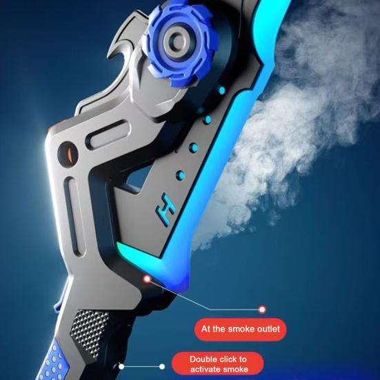 Spark Battle Ax with Smoke Effect Transforming Weapon LED 7 RGB Colors Dynamic Sound