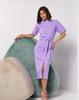 Lilac Plain Dress with Slit ISSA PLUS