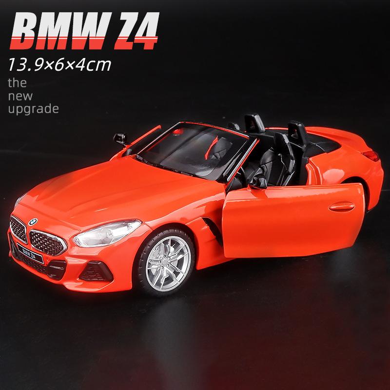 Масштаб 1/30 BMW Z4 M40i Кабриолет Модель автомобиля Литой игрушечный автомобиль Подарочная коллекция