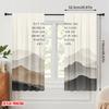 2pcs 2D Flat Printing Window Treatment Curtains Morning Trust Love Mountains Polyester Without Electricity Festive Curtains for
