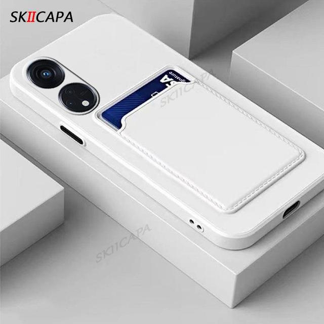 Силиконовый чехол-кошелек с отделением для карт A98 для Oppo A98 A1 5G A58 A78 A17K A57 A77 A16 A55 A54, защита камеры ярких цветов, противоударная мягкая задняя крышка