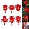 Chinese New Year Hanging Lantern Decoration Fu 3D Oriental Classic Elements Spring Festival Decor for Restaurant Home Decor
