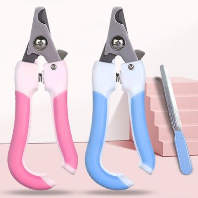Ножницы для стрижки ногтей домашних животных кошек и собак из нержавеющей стали, кусачки для ногтей, ножницы для стрижки когтей с фиксатором, облегчающие труд кусачки для ногтей