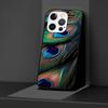 Peacock Feathers Case for Apple iPhone 14 11 7 SE 2020 8 X XS 13 12 Mini XR 15 Pro Max Silicone Black Soft Phone Cover
