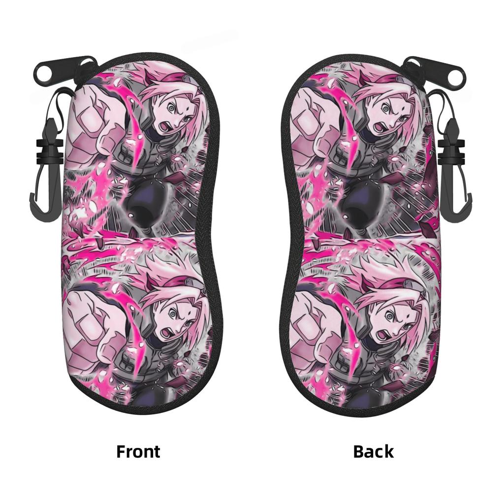 Custom S-Sakuraes H-Harunoes Japan Sunglasses Soft Case Neoprene Zipper Animes Shell Eyeglass Case Protective Box For Glasses
