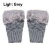 Half Finger Keep Finger Warm Faux Rabbit Hair Gloves Warm Mittens Knitted Gloves Thicken Warm