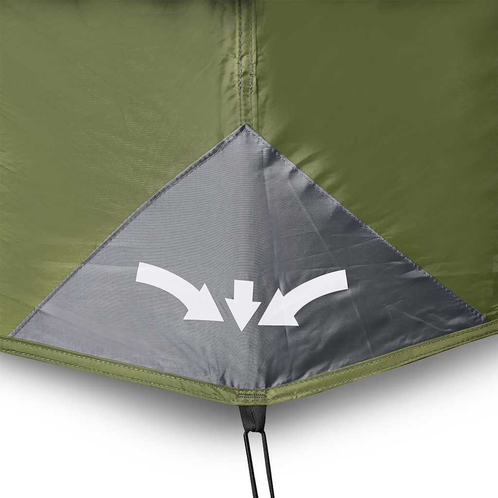 Family Tent for 10 People Green Quick Release Waterproof