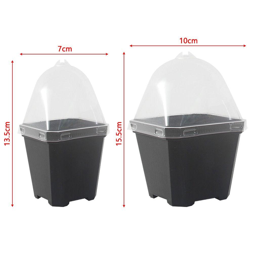 5 шт. Видимый чехол для рассады растений, горшок для выращивания растений в горшке с куполом и защитой от влаги, крытый сад