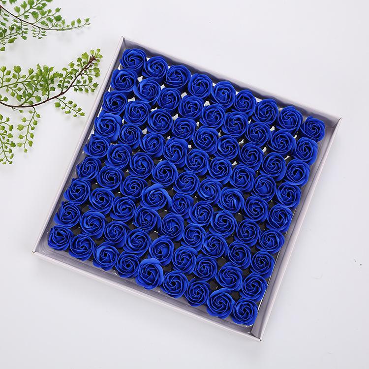Valentine's Day Gift for Girlfriend 81 Rose Soap Flowers Without Base and Fragrant DIY Soap Flower Decoration Gift Box Soap Rose