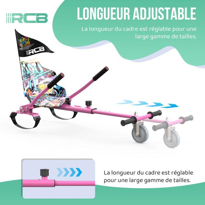RCB Hoverkart Аксессуар для гироскутера - Регулируемое сиденье для картинга (20 кг Мин. - 100 кг Макс.) - Роза