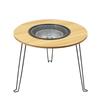 Outdoor Charcoal Grill Fire Pit Table Set