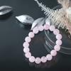 Rose Quartz Natural Stone Power Stone Bracelet Love Luck Health Luck Love Success Circumference [Nanto Tenseki] (Inner 17cm)