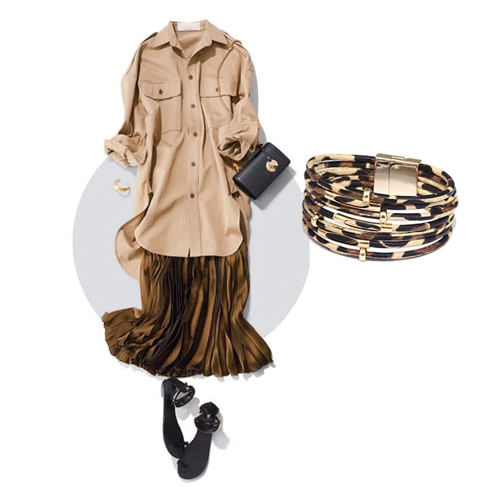 Кожаный браслет-обертка, Браслет с камнями, Ручная работа, Многослойный богемный браслет, Браслет с подвесками