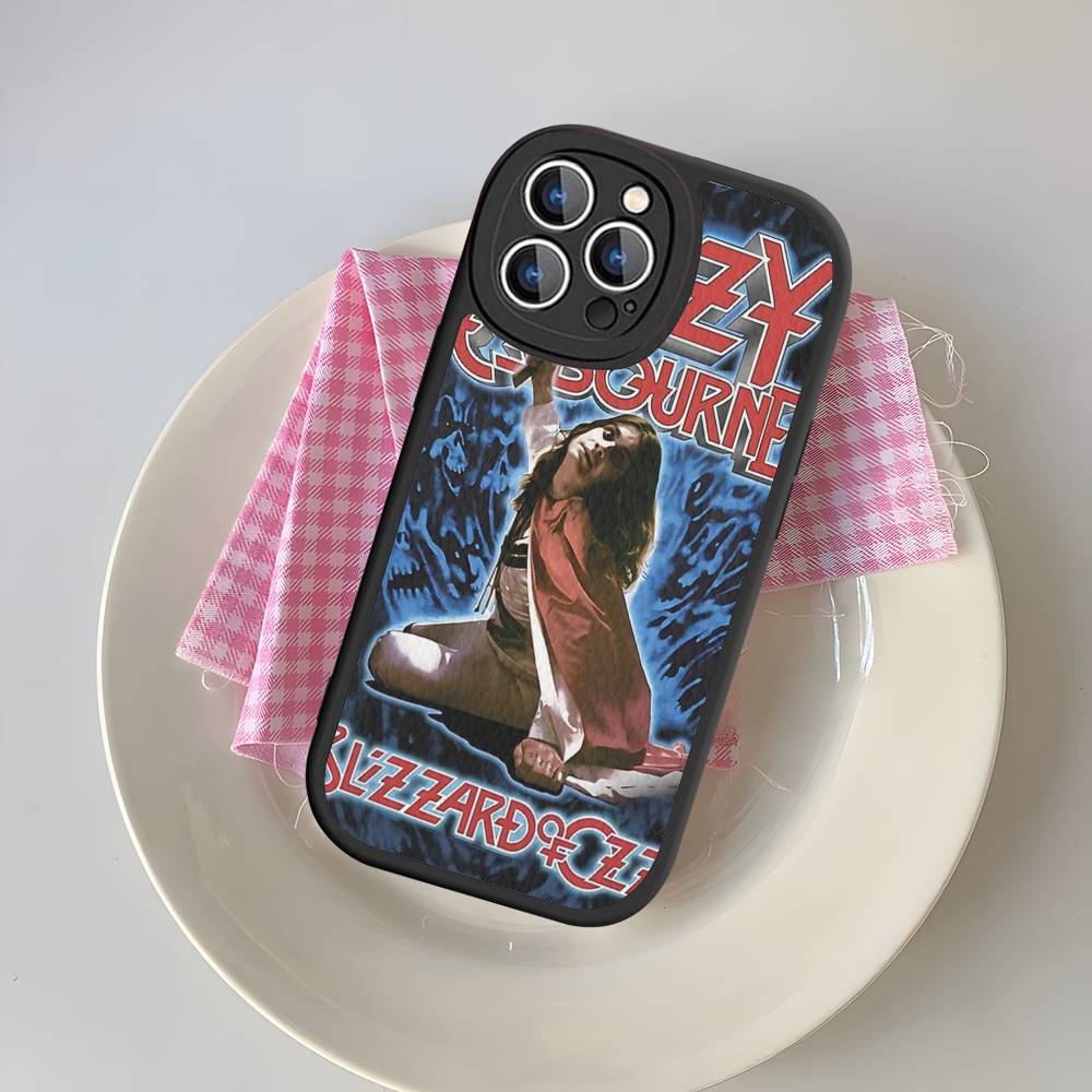 O-Ozzy Osbourne Band Phone Case For IPhone 16 15 14 13 Pro Max 11 12 Plus Leather Silicone Cover