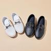 Boys' 2024 Spring/Autumn Soft Sole Leather Shoes for Kids - Shallow Mouth Casual One-Step Toe Shoes for Middle/Large Children