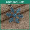 Pendant Necklace Snowflake With Crystals For Girls And Kids Gift