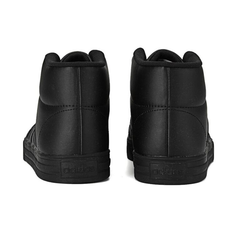 Adidas Neo Vs Set Полуботинки из синтетической кожи Повседневная обувь с амортизацией и износостойкостью Высокие кроссовки Мужские кроссовки Черный FY3043