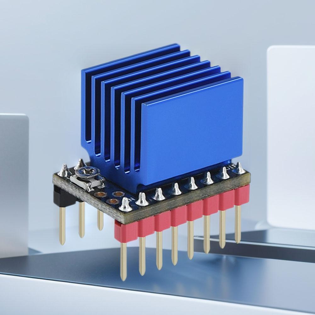Драйвер шагового двигателя TMC2209 V2.0 UART, бесшумные шаговые джойстики с радиатором, до 256 делений для платы управления 3D-принтера