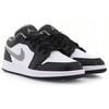 Air Jordan 1 Low GS Black Medium Grey Kids Sneakers White 553560-040