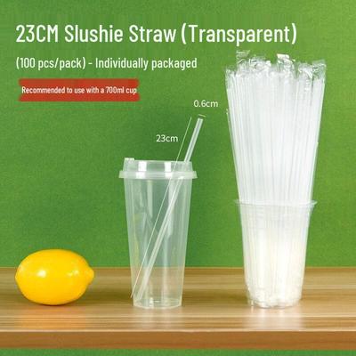 ZISIZ 1000 одноразовых пластиковых соломинок в индивидуальной упаковке