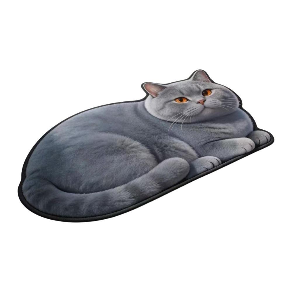 Super Absorbent Cute Cat Diatom Floor Mat Bedroom Door Small Rug Living Room Tea Table Bedside