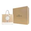 Coach Dempsey 40 Vertical Large Capacity Classic Monogram Jacquard With Exquisite Pebble Leather Shoulder Crossbody Tote Bag C8418-IMDQC