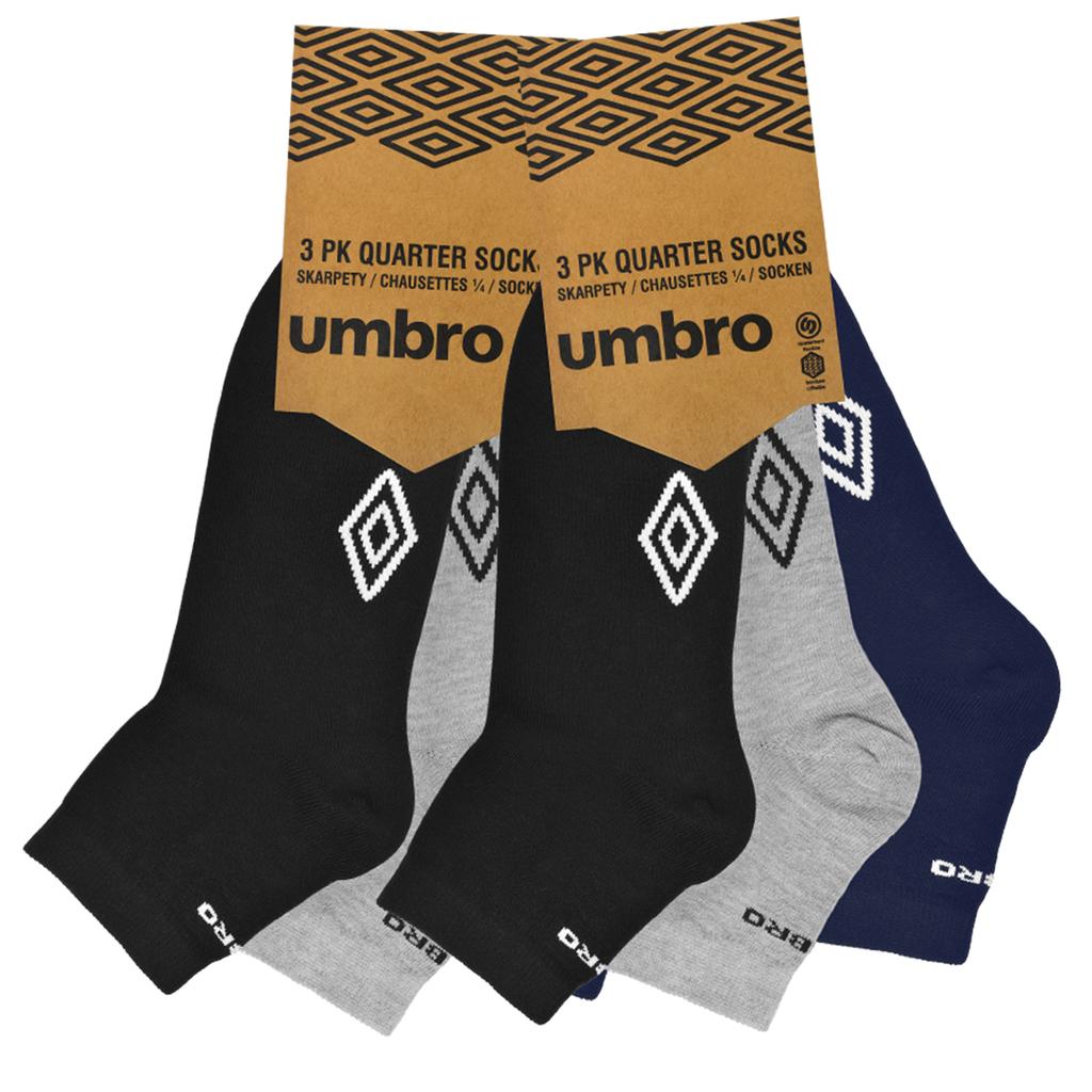 UMBRO Men's Socks Quarter 6 Pairs