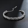 Girls' High-grade Diamond-encrusted Bracelet Is Simple and Fashionable, Light and Luxurious, and Girls' High-grade Super Flash Gift Can Be Adjusted.