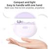 Multifunctional Electric Nail Cutter With Light Portable Polishing Nails Cutter For Baby Adult And Seniors