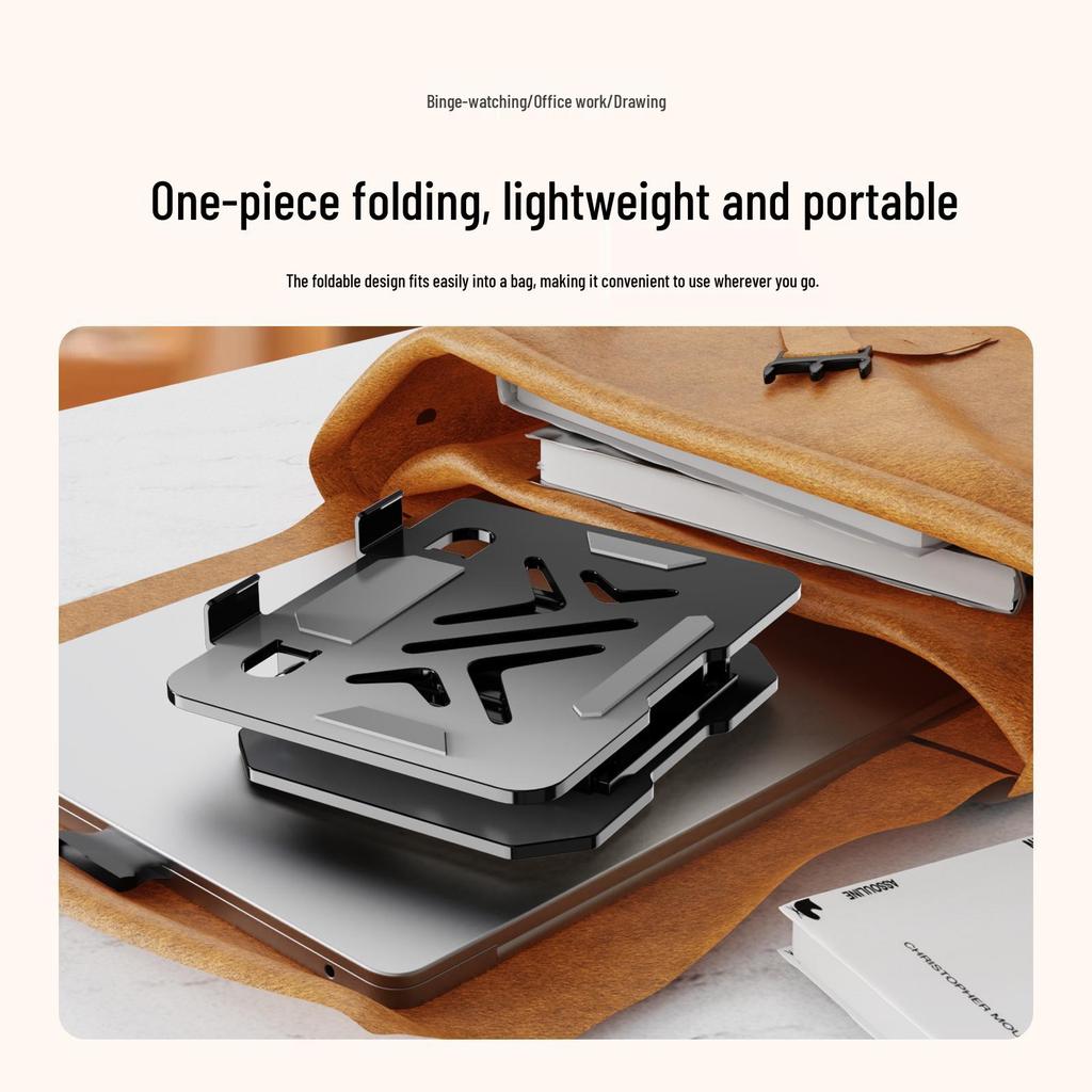 2025 Вращающаяся и Складная Подставка для Ноутбука: Подставка из сплава с функцией плоского, вращающегося монитора для отвода тепла.