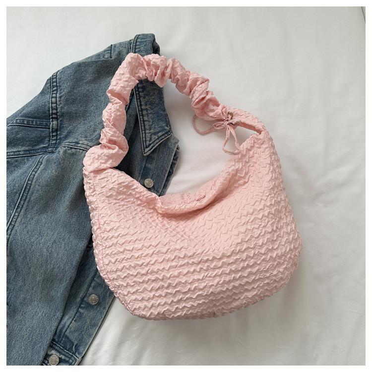 Stylish Cloud Puff Floral Tote Bag For Girls Street Fashion Canvas Shoulder Bag 2023