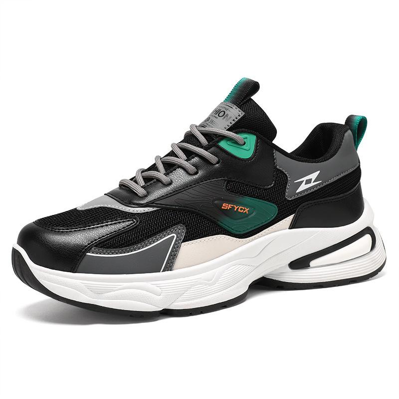 Autumn Men's Shoes Breathable Mesh Men's Sports Shoes Men's Trend All Match Thick Soles Non-slip Casual Daddy Shoes