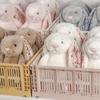 Мягкая пушистая плюшевая игрушка Пасхальный кролик Милый кролик с длинными ушами Плюшевые игрушки Набитый цветочный кролик Животное Кукла Декор для дома Подарки Девочка